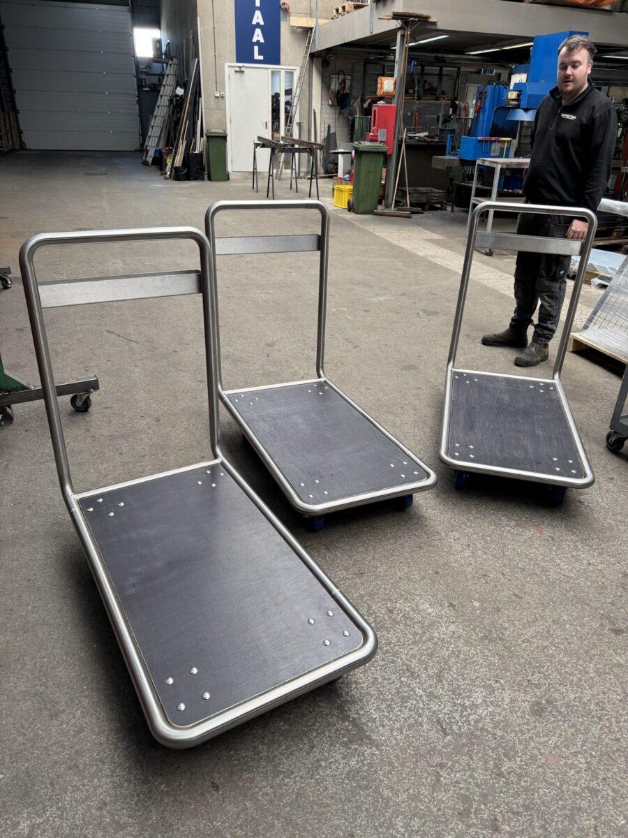 RVS trolley’s voor op Cruise boten